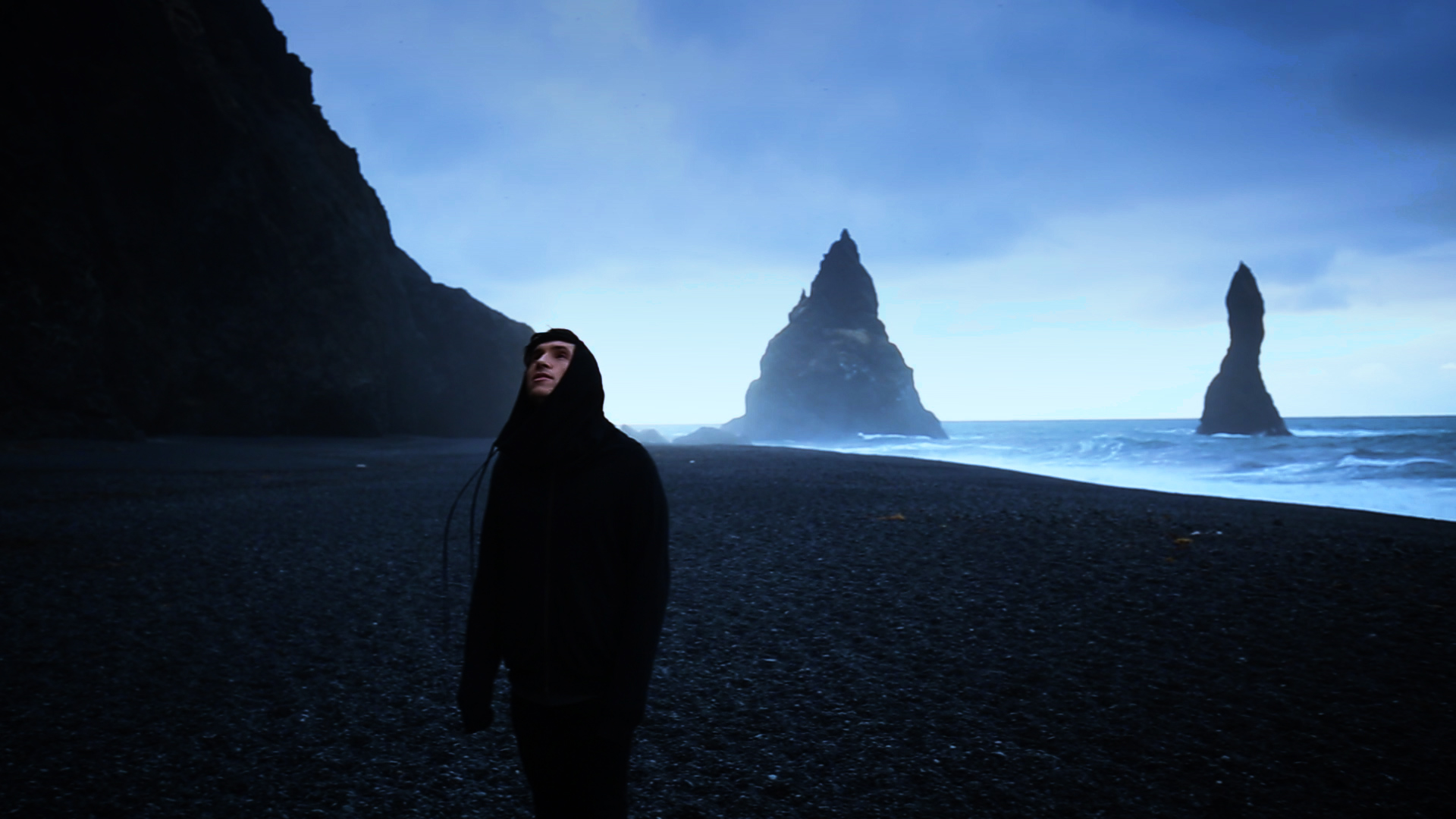 Alessio Miccoli filming Angels and Demons in Iceland